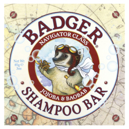Badger, Шампунь, жожоба и баобаб, 85 г (3 унции)