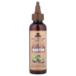 Okay Pure Naturals, Black Jamaican Castor Oil®, натуральное масло для волос, обогащенное биотином, 118 мл (4 жидк. унции)