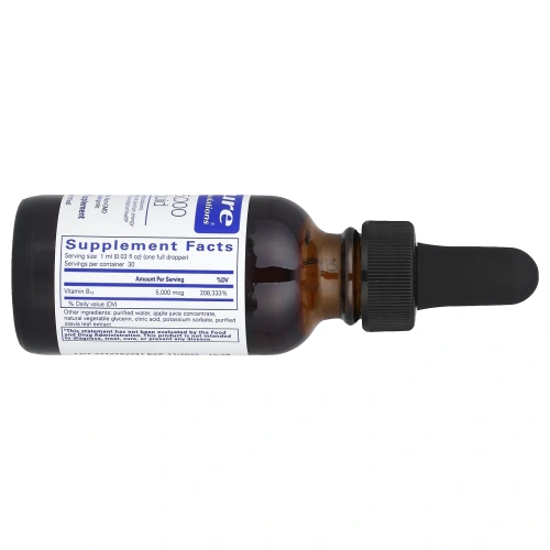 Pure Encapsulations, B12, 5000 жидк., 30 мл (1 жидк. унц.)