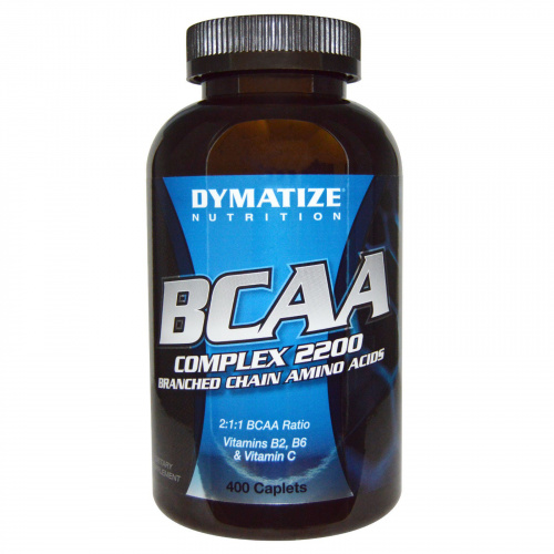 Dymatize Nutrition, Комплекс BCAA 2200, аминокислоты с разветвленными боковыми цепями , 400 капсул