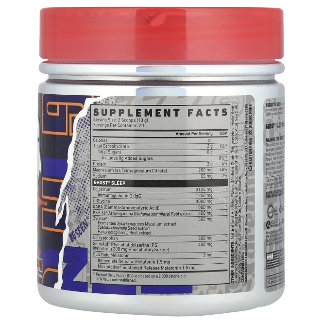 Ghost, Sleep, яблочный пирог, 260 г (9,2 унции)