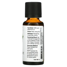 Now Foods, Эфирные масла, Перечная мята, 1 жидкая унция (30 мл)
