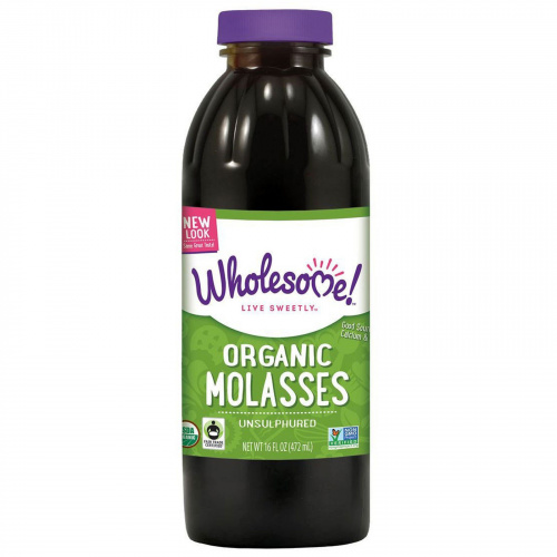 Wholesome Sweeteners, Inc., Organic Molasses, Unsulphured, 16 fl oz (472 ml)