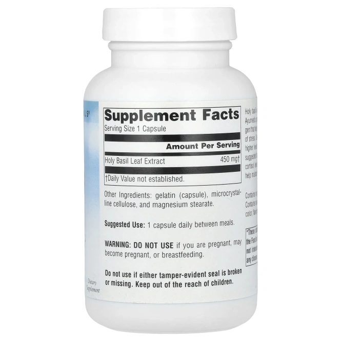 Source Naturals, Базилик, экстракт, 450 мг, 120 капсул