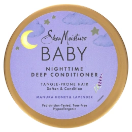 SheaMoisture, Baby, ночной кондиционер, мед манука и лаванда, 340 мл (12 жидк. унц.)