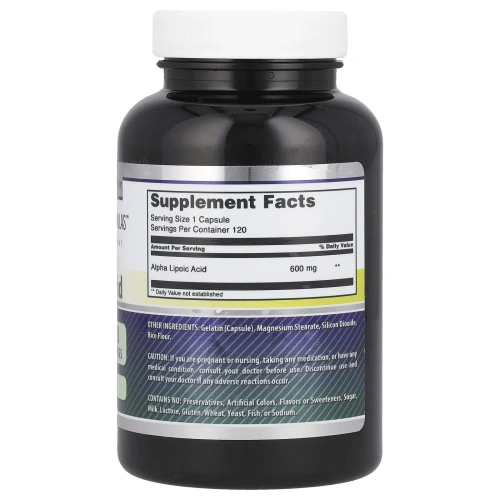 Amazing Nutrition, Альфа-липоевая кислота, 600 мг, 120 капсул