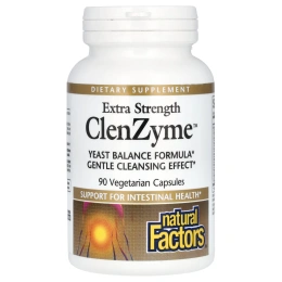 Natural Factors, Сверхмощный ClenZyme, 90 вегетарианских капсул
