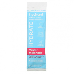 Hydrant, Смесь для напитков с электролитами, арбуз, 12 пакетиков по 3,9 г (0,14 унции)