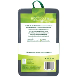 EcoTools, Набор кисточек "Начни прекрасный день", 5 кисточек и контейнер для хранения