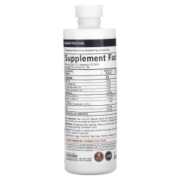 Kirkman Labs, жидкий жир печени трески, натуральный лимон и лайм, 237 мл (8 жидк. унций)