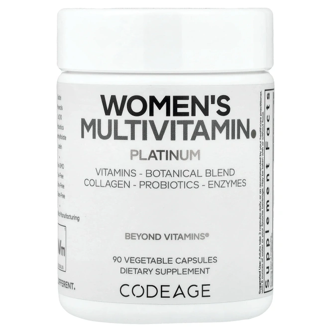 Codeage, мультивитамины для женщин, Platinum, 90 растительных капсул
