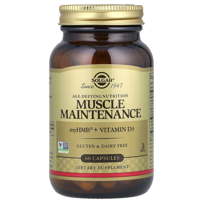 Solgar, Антивозрастное питание, для поддержания мышц, 60 капсул