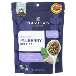 Navitas Organics, Органический продукт, ягоды шелковицы, 8 унций (227 г)