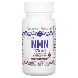 Superior Source, чистый NMN, 125 мг, 60 быстрорастворимых таблеток