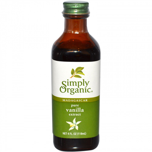 Simply Organic, Мадагаскарский натуральный экстракт ванили, выращенной на ферме, 4 жидких унций (118 мл)