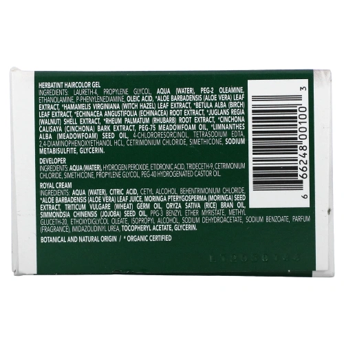 Herbatint, Перманентная краска-гель для волос, 1N, черный, 4,56 жидкой унции (135 мл)