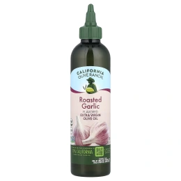 California Olive Ranch, Оливковое масло холодного отжима, обжаренный чеснок, 250 мл (8,5 жидк. Унции)