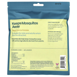 Cliganic, Браслет от комаров, универсальный размер, 5 браслетов в индивидуальной упаковке