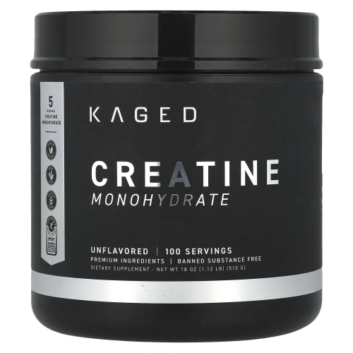 Kaged, моногидрат креатина, без добавок, 510 г (1,12 фунта)