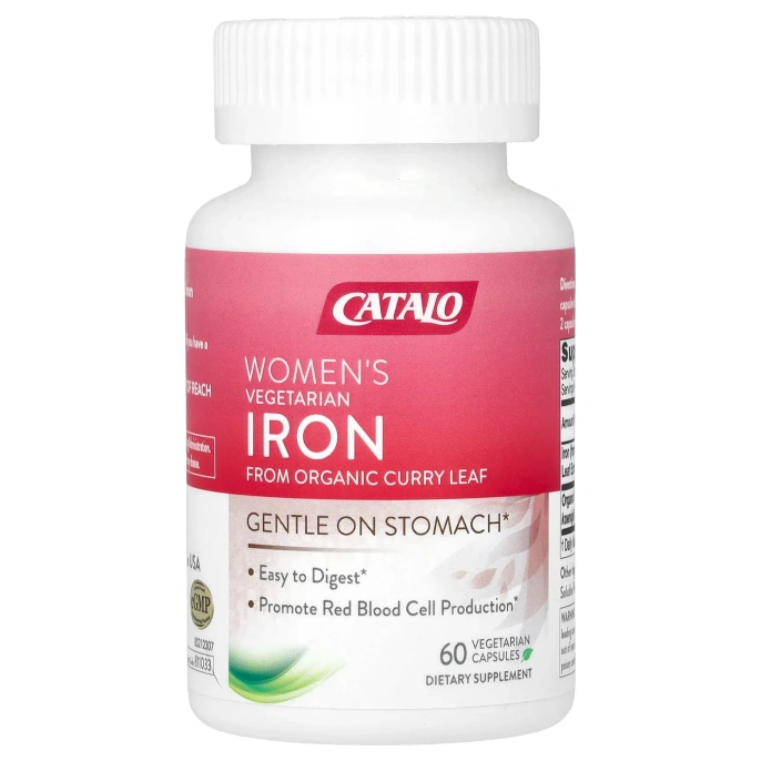 CATALO, железо для женщин, 60 вегетарианских капсул