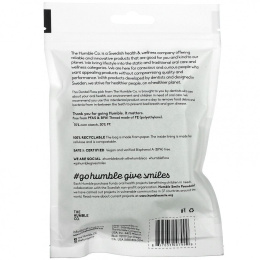 The Humble Co., Зубочистка 2-в-1, угольная нить, мята, 50 шт.