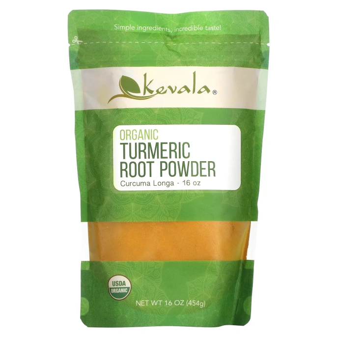 Kevala, порошок из корня органической куркумы, 454 г (16 унций)