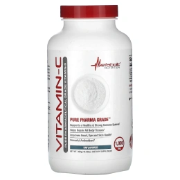 Metabolic Nutrition, Витамин C, без добавок, 1000 мг, 300 г (10,58 унции)