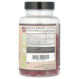 TruHeight, Жевательные таблетки с пребиотиками и пробиотиками, для детей от 2 лет, со вкусом клубники, 60 жевательных таблеток