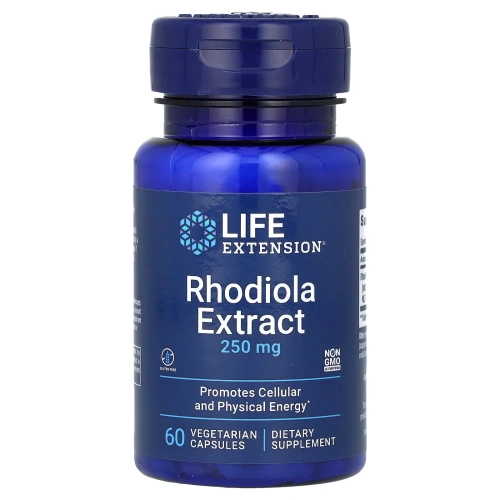 Life Extension, Экстракт родиолы, 250 мг, 60 растительных капсул
