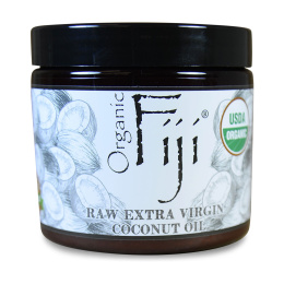 Organic Fiji, Органическое сырое  кокосовое масло, 13 унции(390 г)