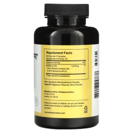 Wholesome Story, берберин, 1500 мг, 90 вегетарианских капсул (500 мг в 1 капсуле)