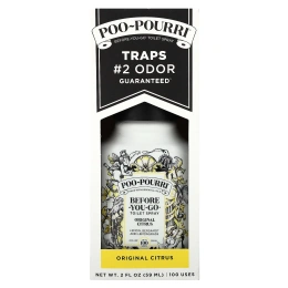 Poo-Pourri, Туалетный спрей Before-You-Go, оригинальный цитрус, 59 мл (2 жидк. Унции)