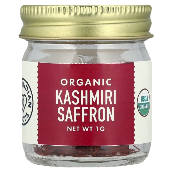 Pure Indian Foods, Органический кашмирский шафран, 1 г