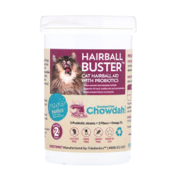 Fidobiotics, Hairball Buster, Smoked Fish Chowdah, Cat Hairball Aid, With Probiotics, 2 Billion CFUS, 0.5 oz (15 g)