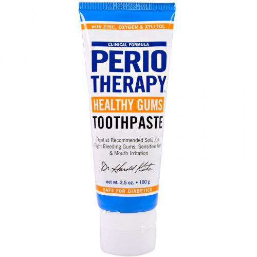 TheraBreath, PerioTherapy, уход за деснами, зубная паста, натуральный мятный вкус, 3,5 унции (100 г)