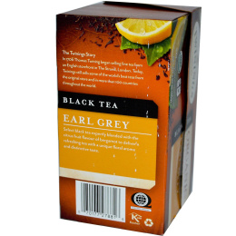 Twinings, Органический черный чай, Earl Grey, 20 пакетиков, 1,27 унции (36 г)