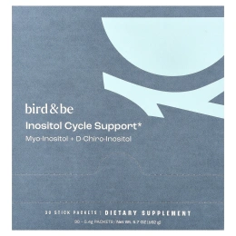 Bird and Be, инозитол для поддержки цикла, 30 стик-пакетов по 5,4 г