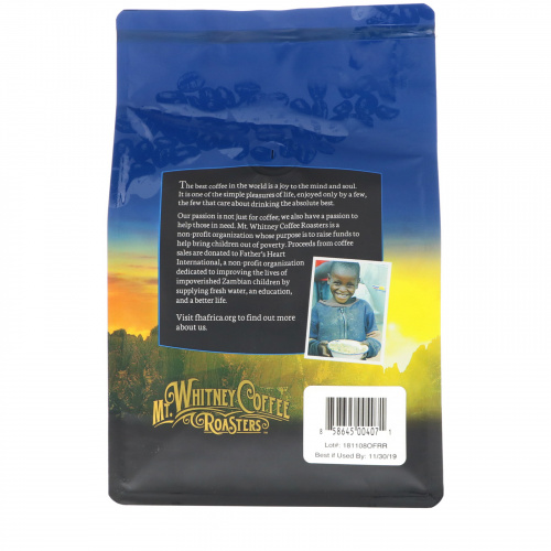 Mt. Whitney Coffee Roasters, Organic French Roast, Dark Roast, Ground Coffee, 12 oz (340 g)