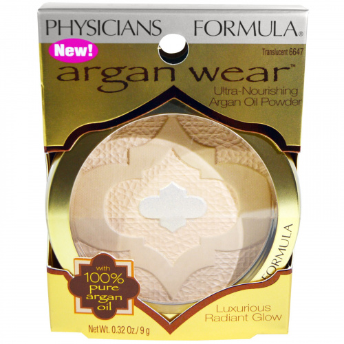 Physicians Formula, Argan Wear, пудра с ультрапитательным аргановым маслом, матовая, 0,32 унции (9 г)