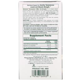 Nature's Plus, Advanced Therapeutics, ZMA Rx-Strength, 90 Vegetarian Capsules
