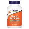 NOW Super Enzymes, Супер Ферменты, Энзимы - 90 таблеток