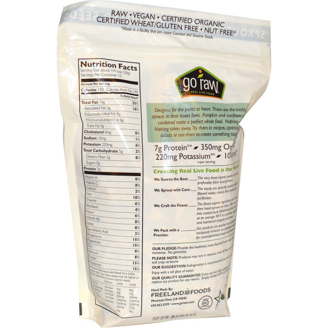 Go Raw, Смесь органических семян, 1 фунт (454 г)