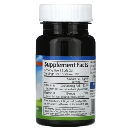 Carlson, A&D, 10000 МЕ & 400 МЕ, 100 мягких таблеток