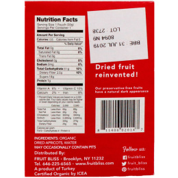 Fruit Bliss, Organic Turkish Apricots, 12 Mini-Packs, 1.76 oz (50 g) Each