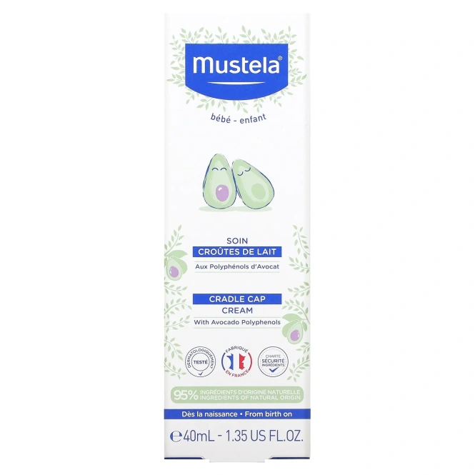 Mustela, Крем Cradle Cap, 1,35 жидкой унции (40 мл)
