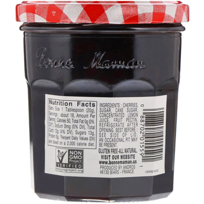 Bonne Maman, Вишневый джем, 13 унций (370 г)