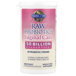 Garden of Life, Raw Probiotics Vaginal Care, 30 вегетарианских капсул