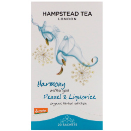 Hampstead Tea, Organic  Fennel & Liquorice, 20 Sachets,1.06 oz (30 g)