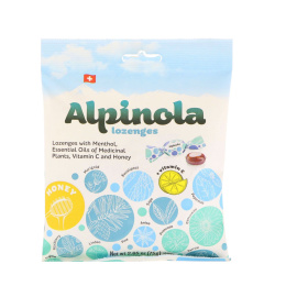 Alpinola, Lozenges with Menthol, Essential Oils and Vitamin C, Honey, 2.65 oz (75 g)