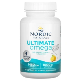 Nordic Naturals Ultimate Omega® Xtra Lemon - 1000 мг - 60 мягких гелей